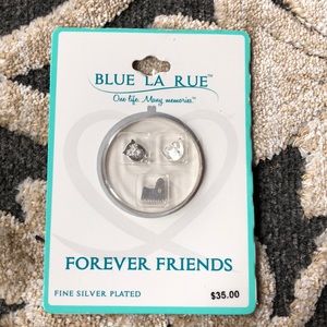 Blue La Rue Charms Silver plated